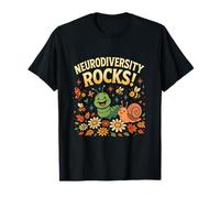 Neurodiversity Rocks Cute Caterpillar Snail T-Shirt
