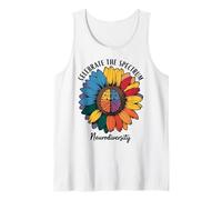 Neurodiversity Sunflower Celebrate The Spectrum Tank Top