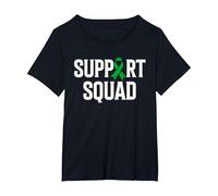 Neurofibromatosis Warrior Support Squad Neurofibromatosis T-Shirt, Women's Plus, Black, 1X