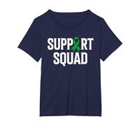 Neurofibromatosis Warrior Support Squad Neurofibromatosis T-Shirt, Women's Plus, Navy Blue, 1X
