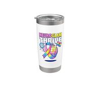 Neuroglam Thrive No Apologies Neurodiversity Pride Attitude Stainless Steel Insulated Tumbler