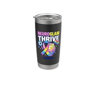 Neuroglam Thrive No Apologies Neurodiversity Pride Attitude Stainless Steel Insulated Tumbler