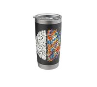 Neurologist Brain Left and Right Thinking Creativity Concept Stainless Steel Insulated Tumbler