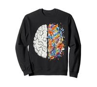 Neurologist Brain Left and Right Thinking Creativity Concept Sweatshirt