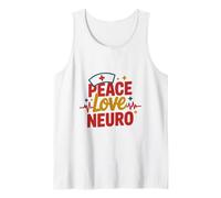 Neurology Intensive Care Unit Nursing, Peace Love Neuro Tank Top