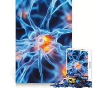 Neuron Cell Structure 1000 Piece Jigsaw Puzzle for Teenagers Brain Workout Toy Calming Play Art Assembly Festive Gift (50x75cm)