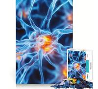 Neuron Cell Structure 1000 Piece Jigsaw Puzzle for Teenagers Brain Workout Toy Calming Play Art Assembly Festive Gift (50x75cm)