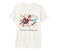 Neuron Diagram Labeled Nerve Cell Premium T-Shirt