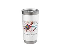 Neuron Diagram Labeled Nerve Cell Stainless Steel Insulated Tumbler