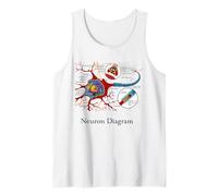 Neuron Diagram Labeled Nerve Cell Tank Top