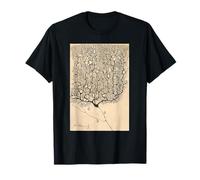 Neuron Drawing Nerve Cells Cajal T-Shirt