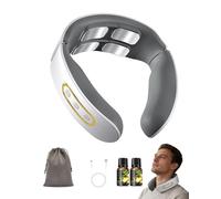 Neuroneck Pro - Neuroneck Pro Masajeador Cervical, Masajeador Cuello Eléctrico Portátil, 6 Modos De Masaje Y Calentamiento, 16 Niveles De Fuerza Ajustables Adecuado para Viajes, Familia, Oficina，Red