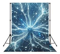 Neurons-Abstract 5x7ft Photography Backdrop, Photo Background With Rod Pocket, Foldable Studio Backdrop For Birthday, Wedding, Party Decoration