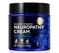 Neuropathy Nerve Relief Cream Extra Strong, Neuropathy Pain Relief Cream for Massaging Joints & Muscles, Lower Back, Feet, Knees, Neck & Shoulders - Infused with Natural Oils & Extracts, 120g