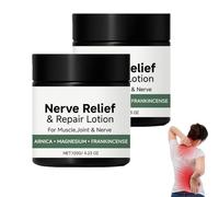 Neuropathy Pain Relief & Repair Lotion, Nerve Cream with Arnica, Magnesium, Non-Greasy, Absorbs Fast for Joint, Knee, Legs, Lumbar, Neck, Hand and Foot (2)