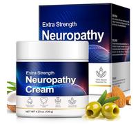 Neuropathy Relief Cream Extra Strength, Natural Essential Oils for Nerve Pain, Muscle Tension & Joint Aches, Fast-Acting, Non-Burning Formula, Soothing & Moisturising-4.23oz (1 PC)