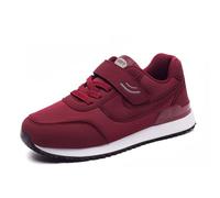 Neuropathy Shoes for Women,Adjustable,Extra Wide Shoes for Women,Breathable Comfortable,Diabetic Shoes for Women,for Elderly Walking Unisex(Dark Red,5 UK)