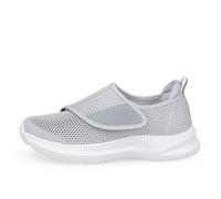 Neuropathy Shoes for Women,Extra Widening,Extra Wide Shoes for Women,Comfortable Breathable,Diabetic Shoes for Women,Indoor Outdoor Unisex(Grey,6.5 UK)