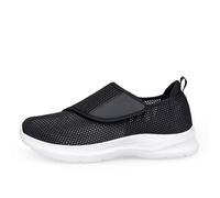 Neuropathy Shoes for Women,Extra Widening,Extra Wide Shoes for Women,Comfortable Breathable,Diabetic Shoes for Women,Indoor Outdoor Unisex(Black and White,8.5 UK)