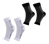 Neuropathy Socks for Women, 2 Pairs Plantar Fasciitis Socks Compression Socks, Ankle Support Brace for Sprained Ankle, Breathable Anti-Slip Soothe Socks for Pain Fasciitis Swelling Relief