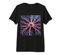 Neuroscience - Astrocyte Microscopy Central Nervous System Premium T-Shirt