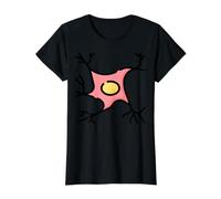 Neuroscience - Astrocyte Microscopy Central Nervous System Value Graphic T-Shirt, Women, Black, XS