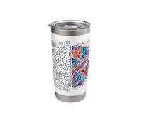 Neuroscience Brain Analytical and Creative Mind Concept Stainless Steel Insulated Tumbler