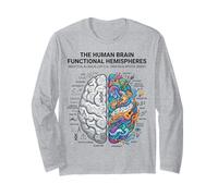 Neuroscience Brain Analytical vs Creative Mind Concept Long Sleeve T-Shirt