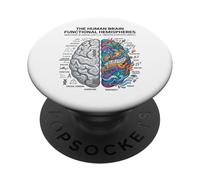 Neuroscience Brain Analytical vs Creative Mind Concept PopSockets Adhesive PopGrip