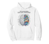 Neuroscience Brain Analytical vs Creative Mind Concept Pullover Hoodie