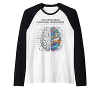 Neuroscience Brain Analytical vs Creative Mind Concept Raglan Baseball Tee