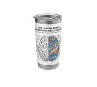 Neuroscience Brain Analytical vs Creative Mind Concept Stainless Steel Insulated Tumbler
