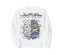 Neuroscience Brain Analytical vs Creative Mind Concept Sweatshirt