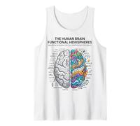 Neuroscience Brain Analytical vs Creative Mind Concept Tank Top