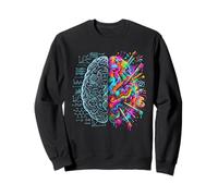 Neuroscience Brain Left and Right Thinking Creativity Logic Sweatshirt