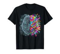 Neuroscience Brain Left and Right Thinking Creativity Logic T-Shirt