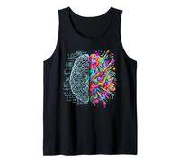 Neuroscience Brain Left and Right Thinking Creativity Logic Tank Top