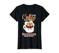 Neuroscience, Medical Technologist Neurological Anatomy T-Shirt, Women, Black, X-Large