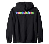 Neurosparkly colorful typographic, ADHD and autism awareness Zip Hoodie