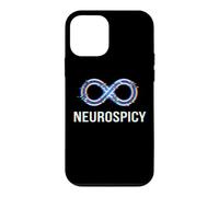 Neurospicy Infinity Loop | Autism ADHD Humor - Glitch Art Case for iPhone 12 mini