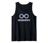 Neurospicy Infinity Loop | Autism ADHD Humor - Glitch Art Tank Top