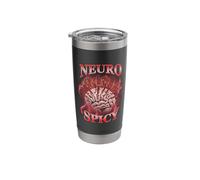 Neurospicy Neurodiverse Bootleg Vintage Stainless Steel Insulated Tumbler