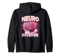 Neurospicy Neurodiverse Bootleg Vintage Zip Hoodie