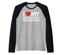 Neurospicy Neurodiversity Awareness Autistic ADHD Raglan Baseball Tee