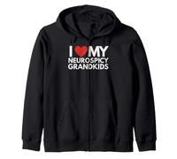 Neurospicy Neurodiversity Awareness Autistic ADHD Zip Hoodie