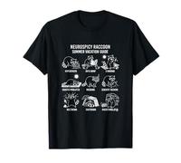 Neurospicy Raccoon Summer Vacation Guide ADHD Autism T-Shirt