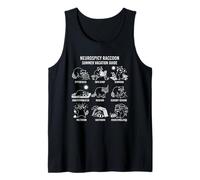 Neurospicy Raccoon Summer Vacation Guide ADHD Autism Tank Top