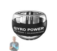 NeuroSpin Hand Grip Strengthener & Brain Exercise Tool - LED Power Gyro Ball for Memory, Focus & Grip Strength - Ergonomic Wrist Forearm Exerciser for Seniors