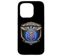 Neurosurgeon Brain And Beyond Caduceus Badge Surgery Doctor Case for iPhone 15 Pro