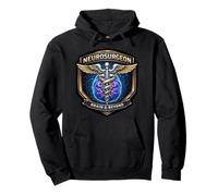Neurosurgeon Brain And Beyond Caduceus Badge Surgery Doctor Pullover Hoodie